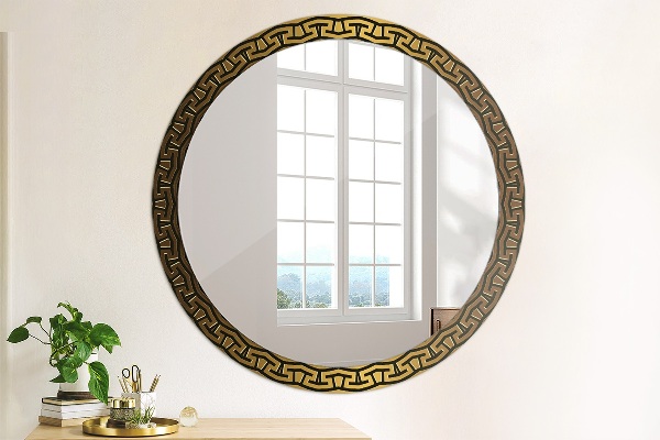Specchio tondo decoro Ornamento greco