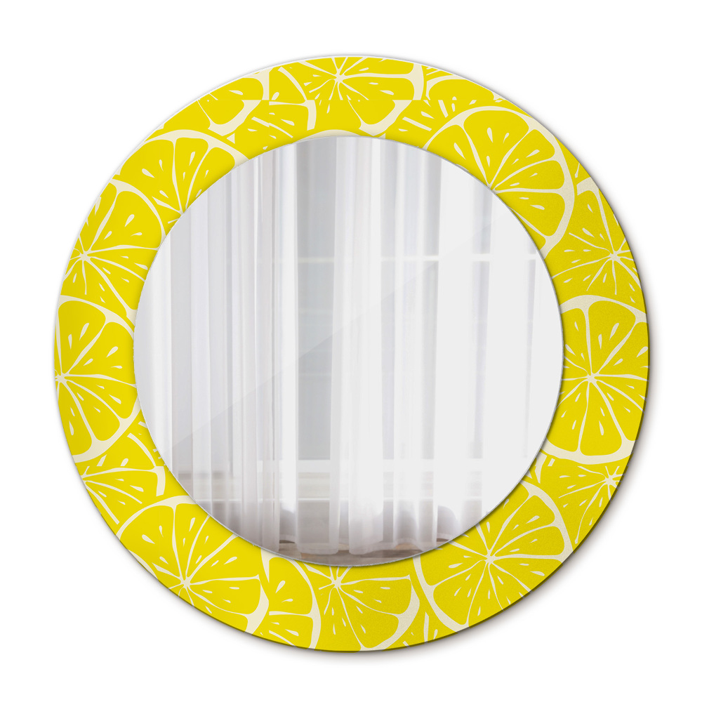 Specchio tondo decoro Modello di limone
