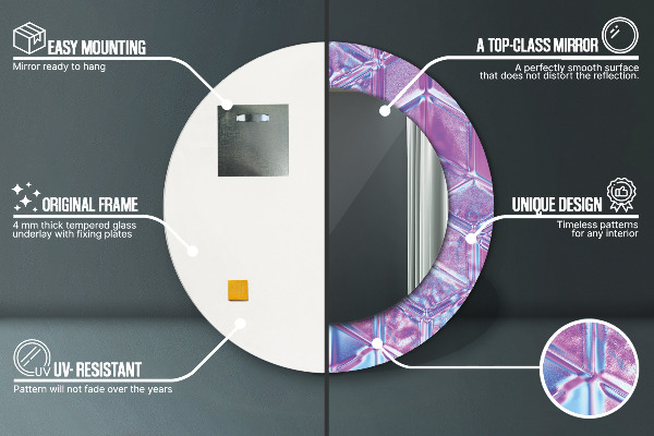 Specchio tondo decoro Abstract Surreal