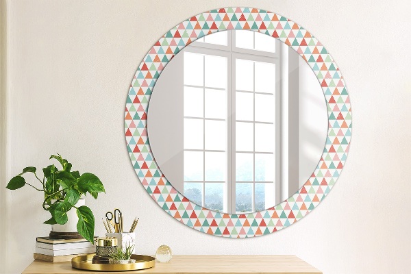 Specchio tondo decoro Pattern geometrico