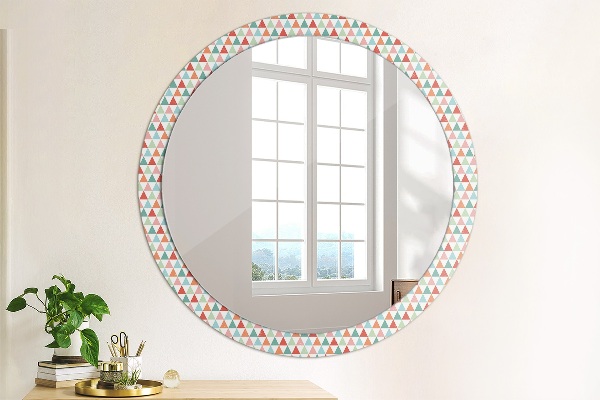 Specchio tondo decoro Pattern geometrico