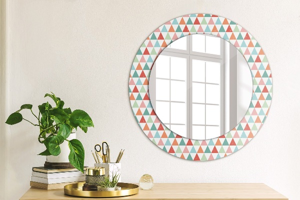 Specchio tondo decoro Pattern geometrico