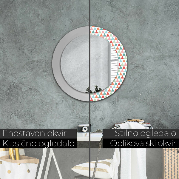 Specchio tondo decoro Pattern geometrico
