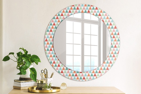 Specchio tondo decoro Pattern geometrico