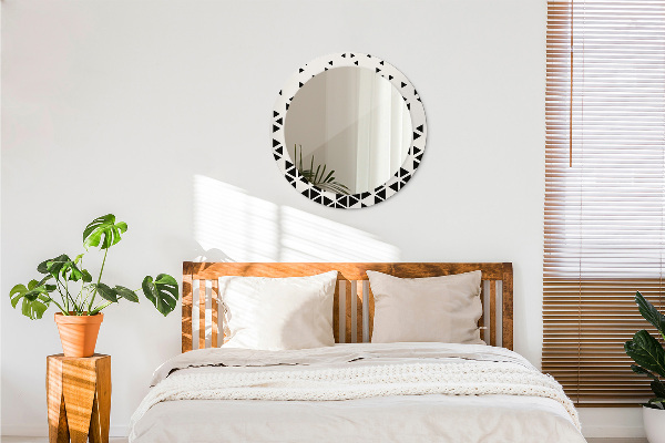 Specchio tondo decoro Geometrico astratto