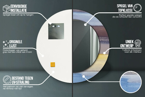 Specchio tondo decoro Immagine astratta