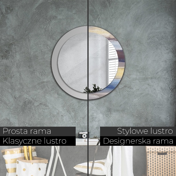Specchio tondo decoro Immagine astratta