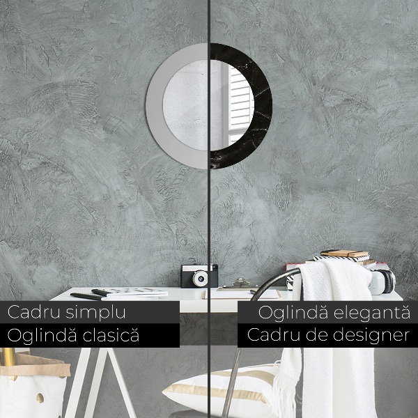 Specchio tondo decoro Pietra di marmo