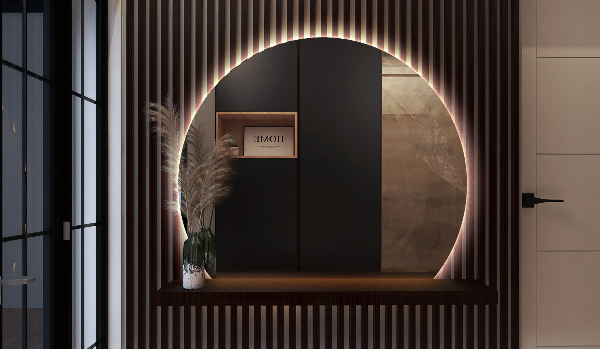 Espejo con cortes especiales LED 70x80 cm