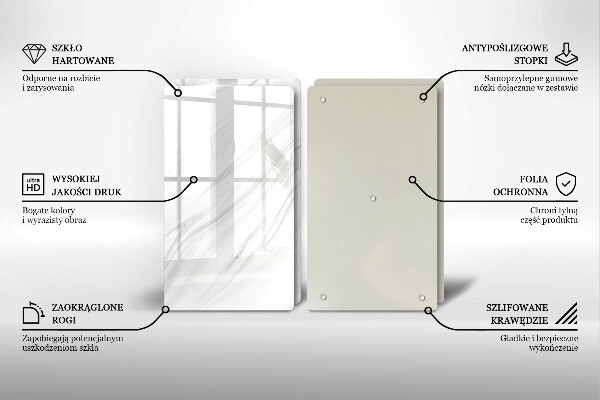 Copri piano cottura in vetro Marmo delicato