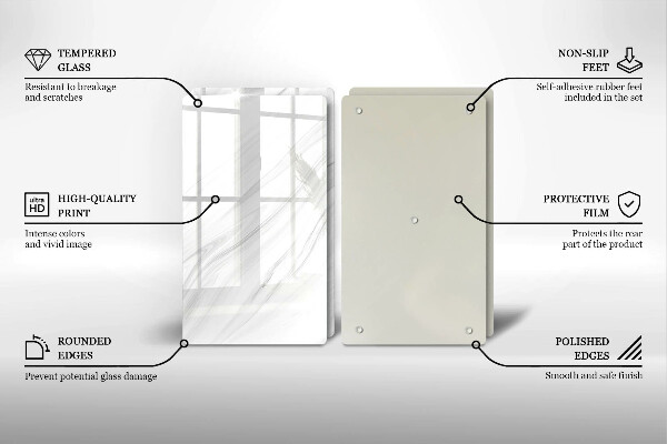 Copri piano cottura in vetro Marmo delicato