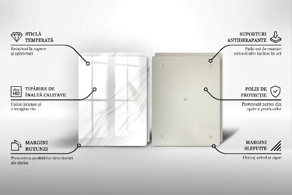 Copri piano cottura in vetro Marmo delicato