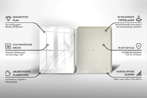 Copri piano cottura in vetro Marmo delicato