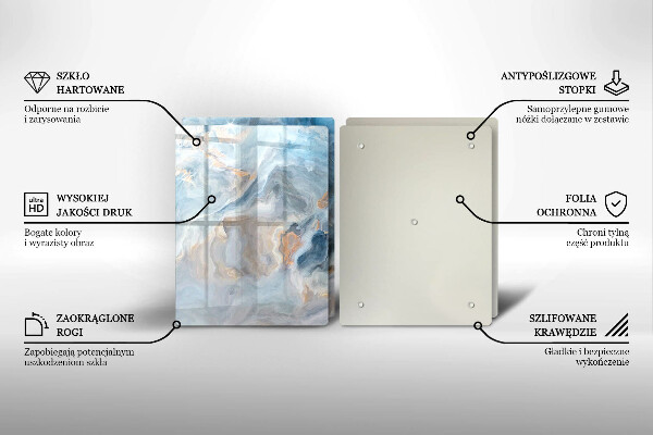 Copertura piano cottura Trama di marmo