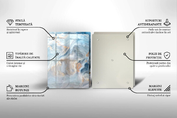 Copertura piano cottura Trama di marmo