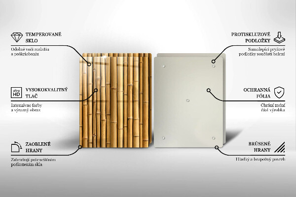 Copertura piano cottura Bambù boho naturale