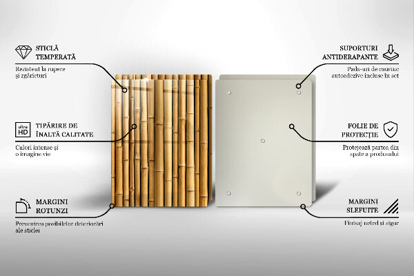 Copertura piano cottura Bambù boho naturale