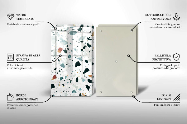 Copri piano cottura in vetro Gres chiaro