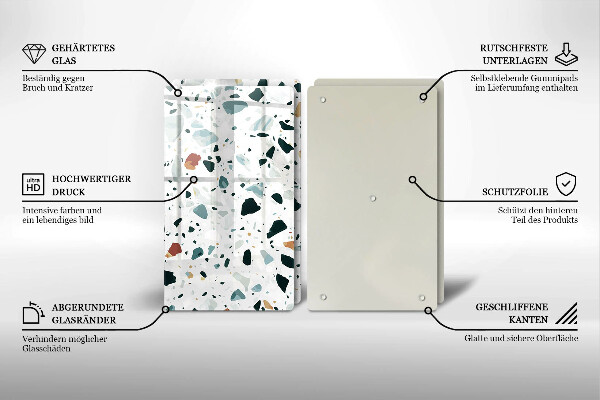 Copri piano cottura in vetro Gres chiaro