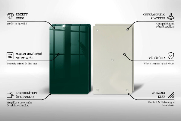 Copri piano cottura Colore verde