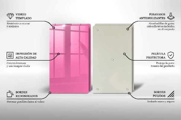 Copri piano cottura Colore rosa