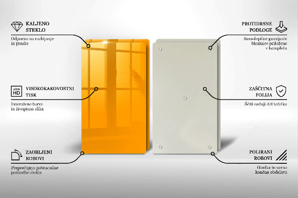 Copri piano cottura Colore giallo scuro