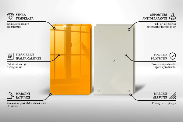 Copri piano cottura Colore giallo scuro