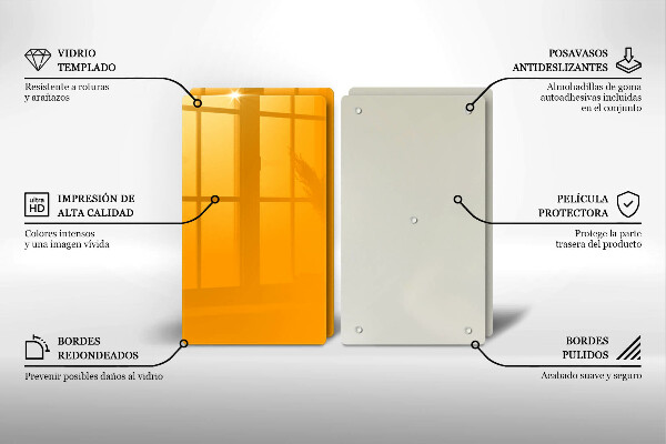 Copri piano cottura Colore giallo scuro