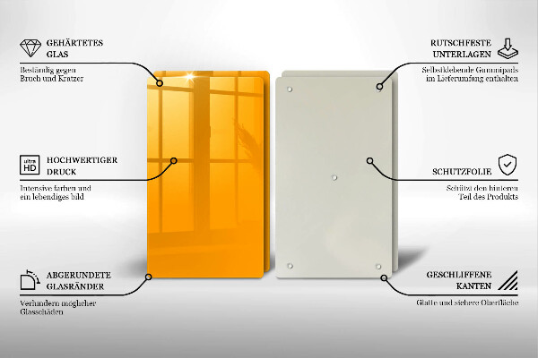 Copri piano cottura Colore giallo scuro