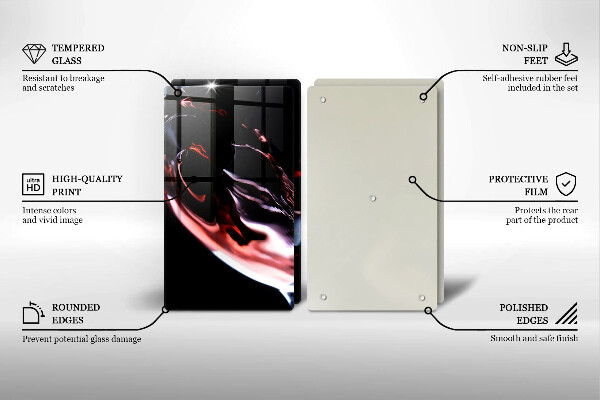 Copri piano cottura in vetro Un bicchiere di vino rosso