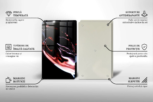 Copri piano cottura in vetro Un bicchiere di vino rosso