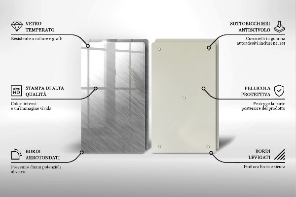 Copertura piano cottura Sfondo con struttura in metallo