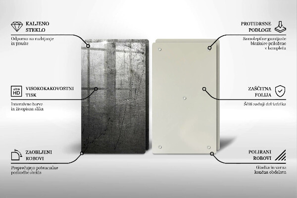 Copri piano cottura in vetro Struttura del metallo