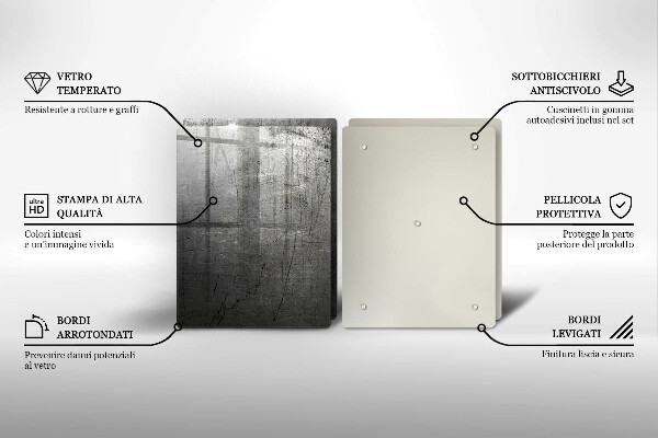 Copri piano cottura in vetro Struttura del metallo