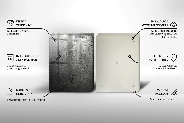 Copri piano cottura in vetro Struttura del metallo