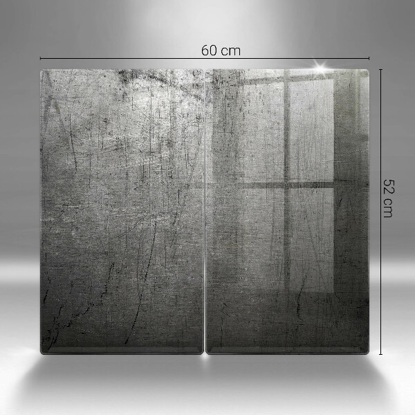 Copri piano cottura in vetro Struttura del metallo