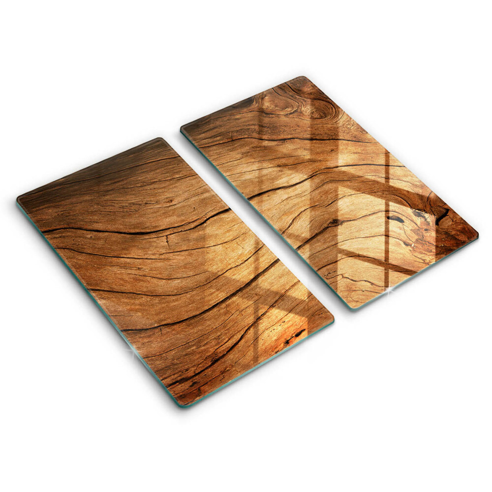 Copri piano cottura in vetro Struttura della tavola di legno