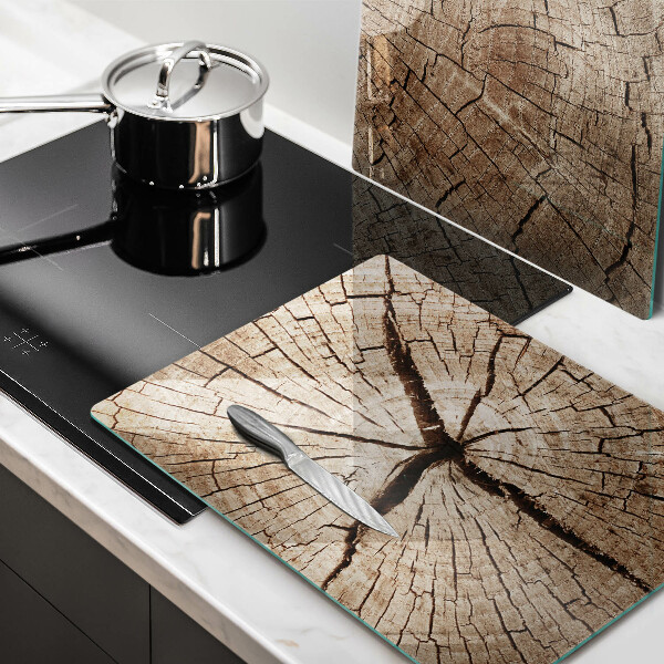 Copri piano cottura in vetro Sezione trasversale di un albero