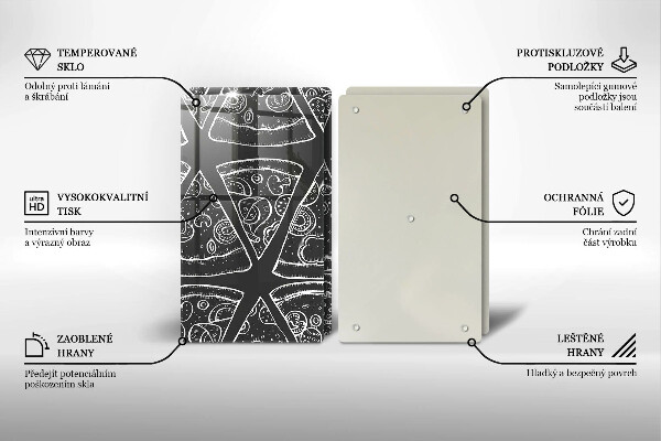 Copertura piano cottura Illustrazione della pizza