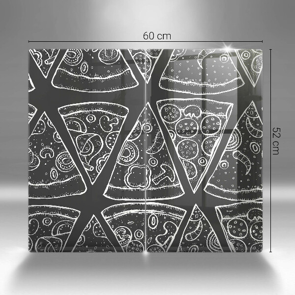 Copertura piano cottura Illustrazione della pizza