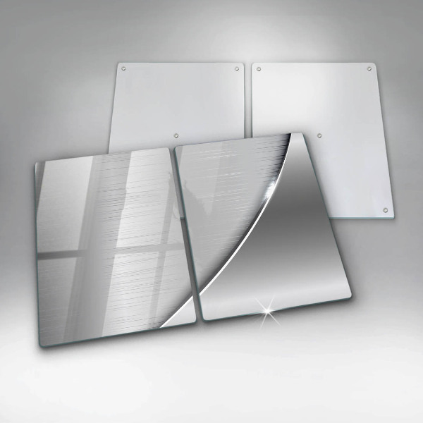 Copri piano cottura in vetro Forme metalliche