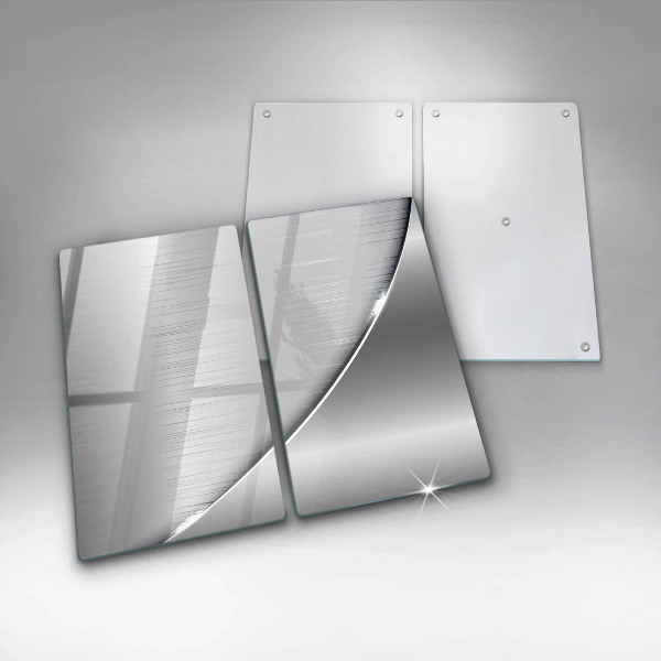 Copri piano cottura in vetro Forme metalliche