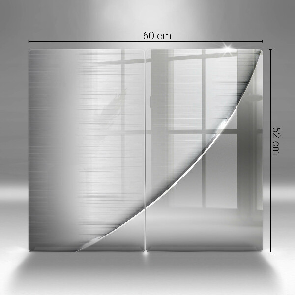 Copri piano cottura in vetro Forme metalliche