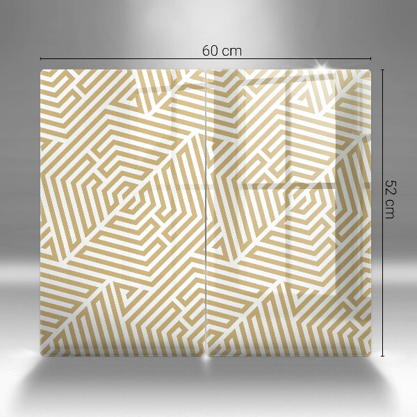 Copri piano cottura in vetro Linee geometriche