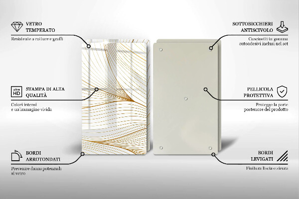 Copertura piano cottura Modello di linee moderne