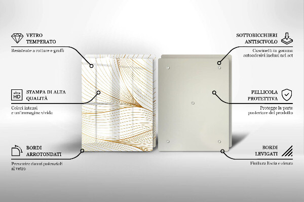 Copertura piano cottura Modello di linee moderne