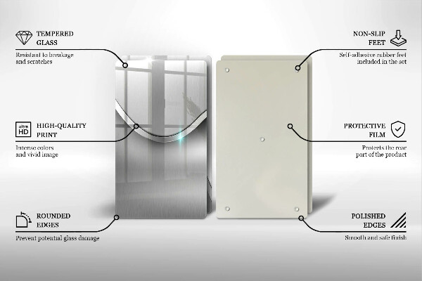 Copri piano cottura in vetro Astrazione del metallo