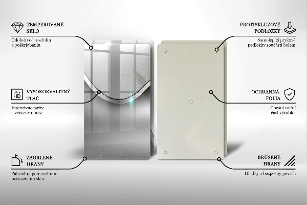 Copri piano cottura in vetro Astrazione del metallo