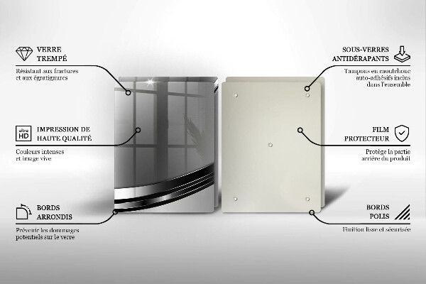 Copri piano cottura in vetro Astrazione del metallo