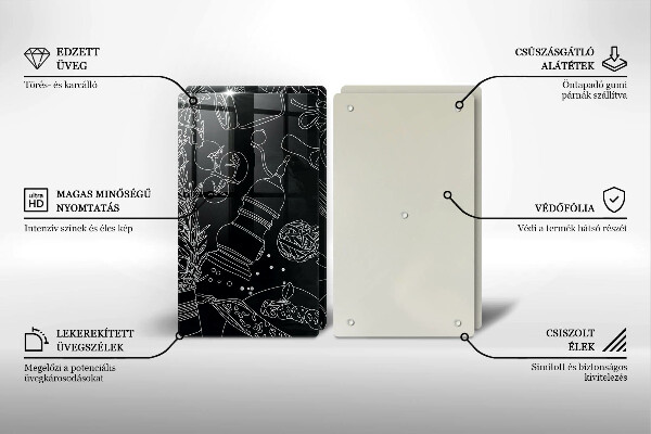 Copri piano cottura in vetro Accessori per la cucina